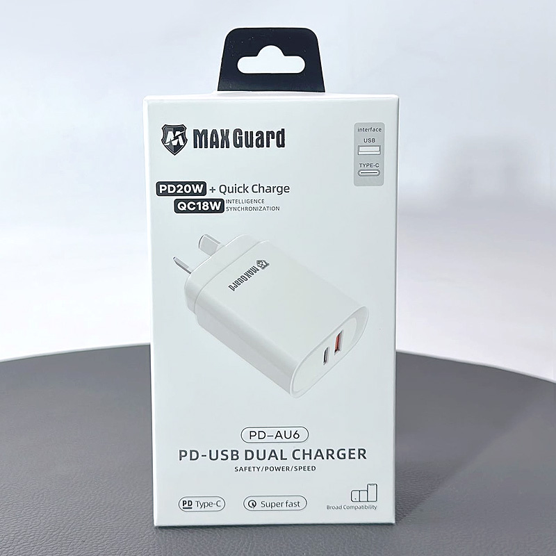 Maxguard PD20W QC18W USB Type-C home charger PDAU6/MGAU6
