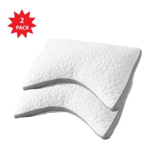 Vistara Sound Sleep Soft Curved Pillow - 2 Pack