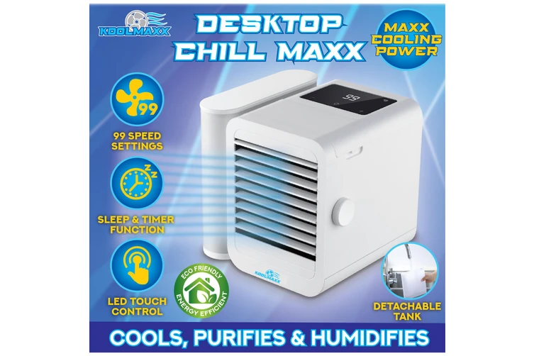 Koolmaxx 1 Ltr Desktop Air Cooler Chill Maxx