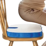 Vistara Cozy Gel/Memory Foam Cushion Seat w/PES Sherpa Cover Anti Slip Bas