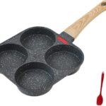 Fried Egg Fry Pan, ih Divided Frying Pan, Fried Egg Plate, Multi-frying Pan, Breakfast, Burger Pan, Egg Pan, 4 Holes, 3 Hole Divided, Round Omelet Non-Stick Fry Pan, Multifunction, Non-Stick Egg