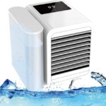 Desktop Evaporative Cooler,Personal Portable Mini Air Conditioner,USB Household Small Air Cooler Fan with 1000ml Capacity Water Tank,Timing,Adjustable Wind Direction for Bedside Office