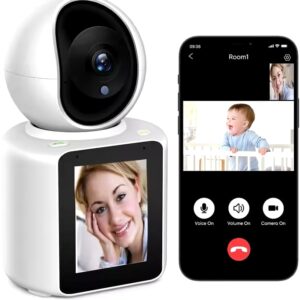 LCD Smart Home Security Audio Baby Monitor Wifi IP Camera Wireless CCTV Camera with human Auto Tracking Cloud baby cry detect