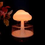 Home rain cloud humidifier rain cloud home colorful mushroom lamp essential oil small aromatherapy machine