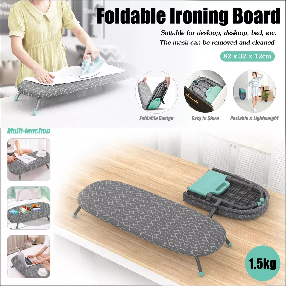 1.5kg Portable Foldable Ironing Board Blue